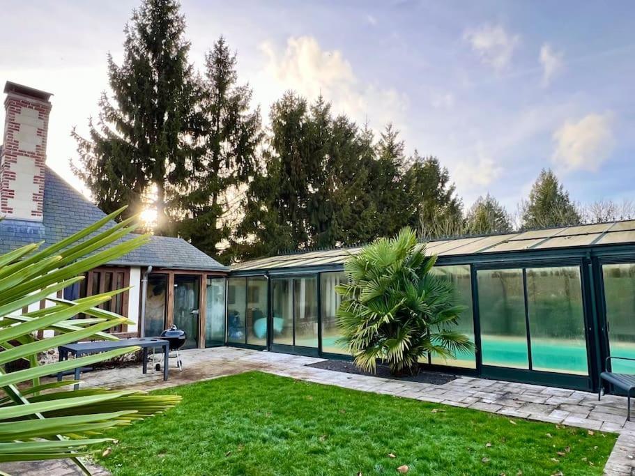 Villa Longere Normande, Piscine Privee Chauffee Et Parc à Saint-Pierre-des-Ifs  Extérieur photo